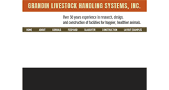 Desktop Screenshot of grandinlivestockhandlingsystems.com