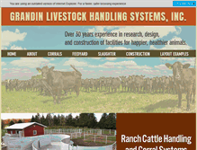 Tablet Screenshot of grandinlivestockhandlingsystems.com